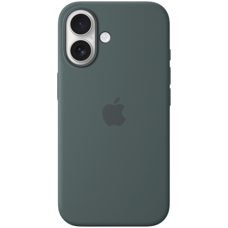 iPhone 16 Silicone Case with MagSafe - Lake Green,Model A3313