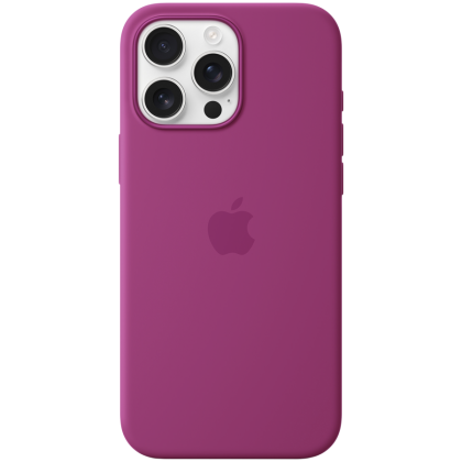 iPhone 16 Pro Max Silicone Case with MagSafe - Fuchsia,Model A3316