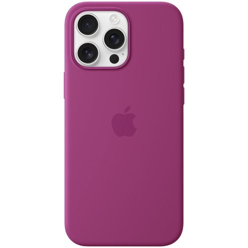 iPhone 16 Pro Max Silicone Case with MagSafe - Fuchsia,Model A3316
