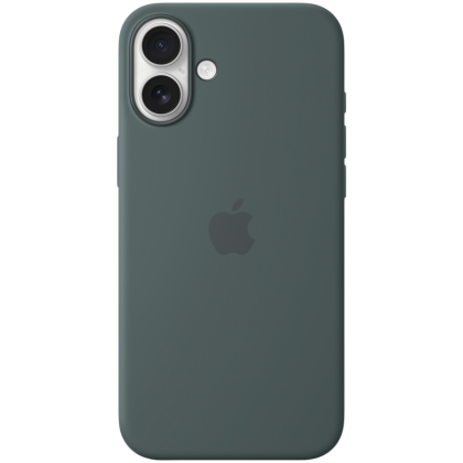iPhone 16 Plus Silicone Case with MagSafe - Lake Green,Model A3314