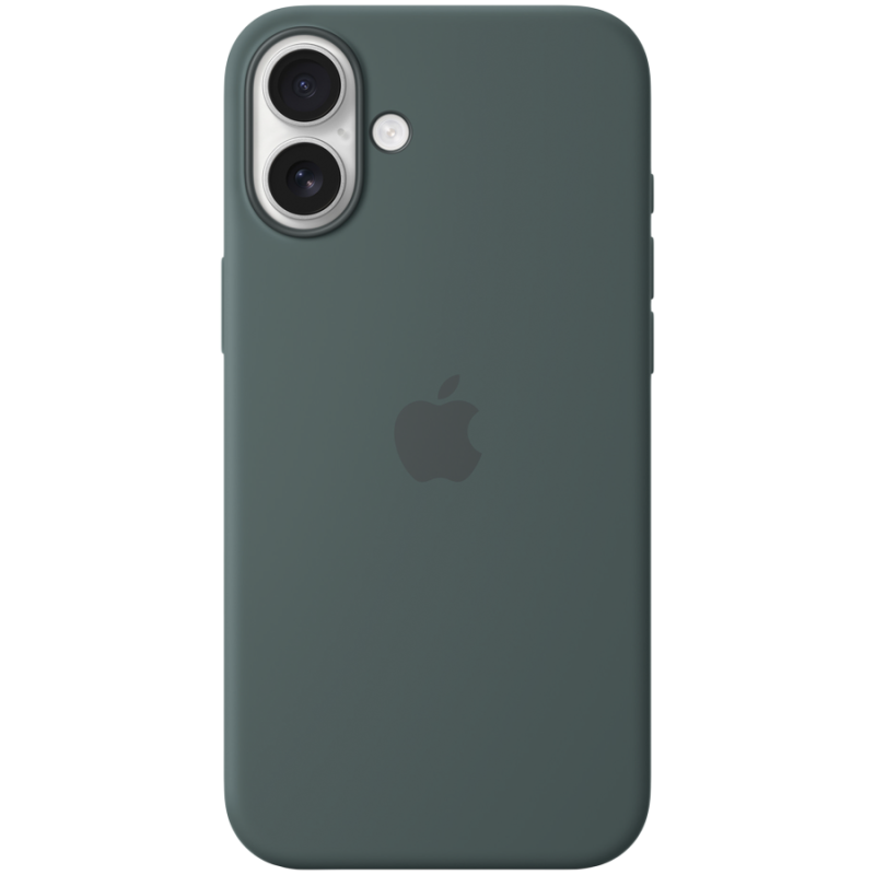 iPhone 16 Plus Silicone Case with MagSafe - Lake Green,Model A3314