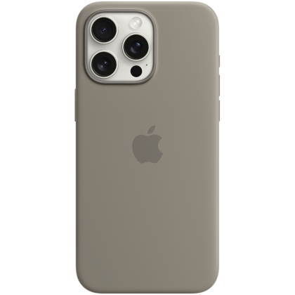 iPhone 15 Pro Max Silicone Case with MagSafe - Clay,Model A3126