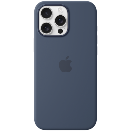iPhone 16 Pro Max Silicone Case with MagSafe - Denim,Model A3316