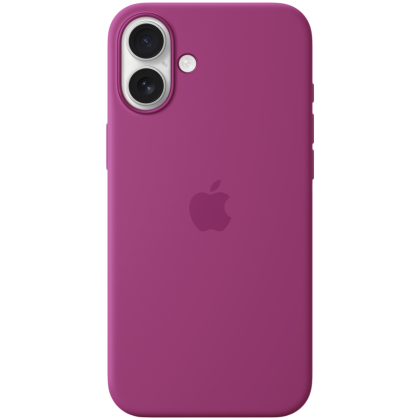 iPhone 16 Plus Silicone Case with MagSafe - Fuchsia,Model A3314