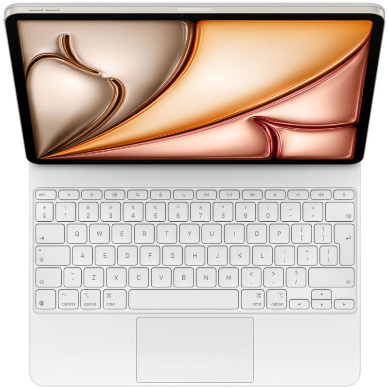Magic Keyboard for iPad Air 13-inch (M3) - International English - White,Model A3340 - Image 2