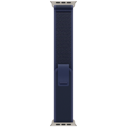 49mm Blue Trail Loop - S/M - Natural Titanium Finish