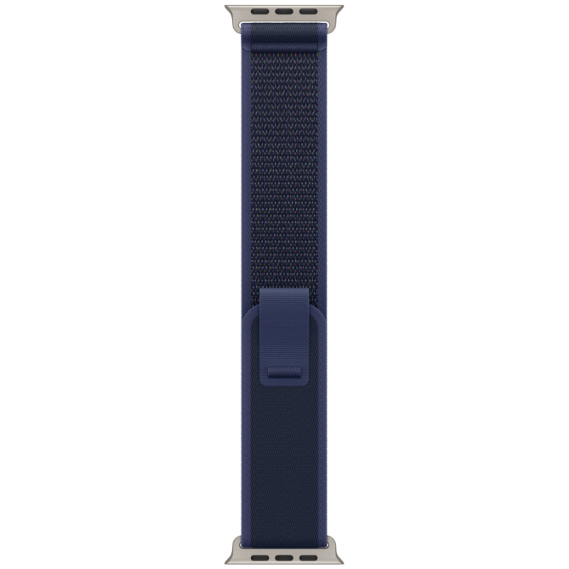 49mm Blue Trail Loop - S/M - Natural Titanium Finish