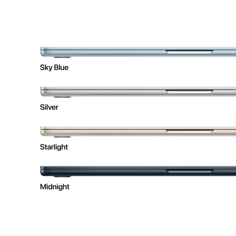 15-inch MacBook Air: Apple M4 chip with 10-core CPU and 10-core GPU, 16GB, 256GB SSD - Sky Blue,Model A3241 - Image 5