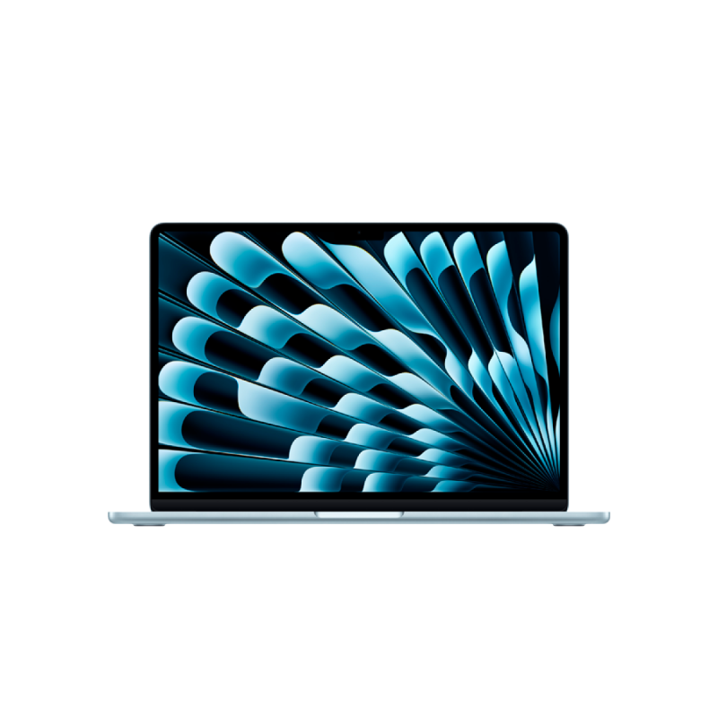 13-inch MacBook Air: Apple M4 chip with 10-core CPU and 10-core GPU, 16GB, 512GB SSD - Sky Blue,Model A3240 - Image 3