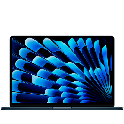 15-inch MacBook Air: Apple M4 chip with 10-core CPU and 10-core GPU, 16GB, 256GB SSD - Midnight,Model A3241