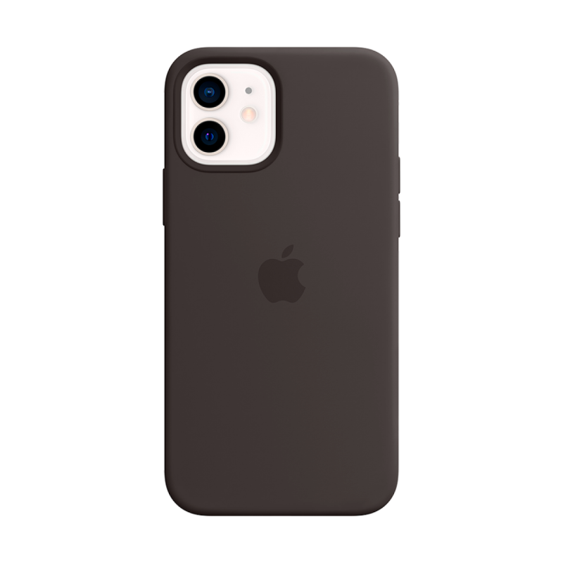 Apple iPhone 12 and 12 Pro Silicone Case with MagSafe - Black, Model A2497 - Image 4