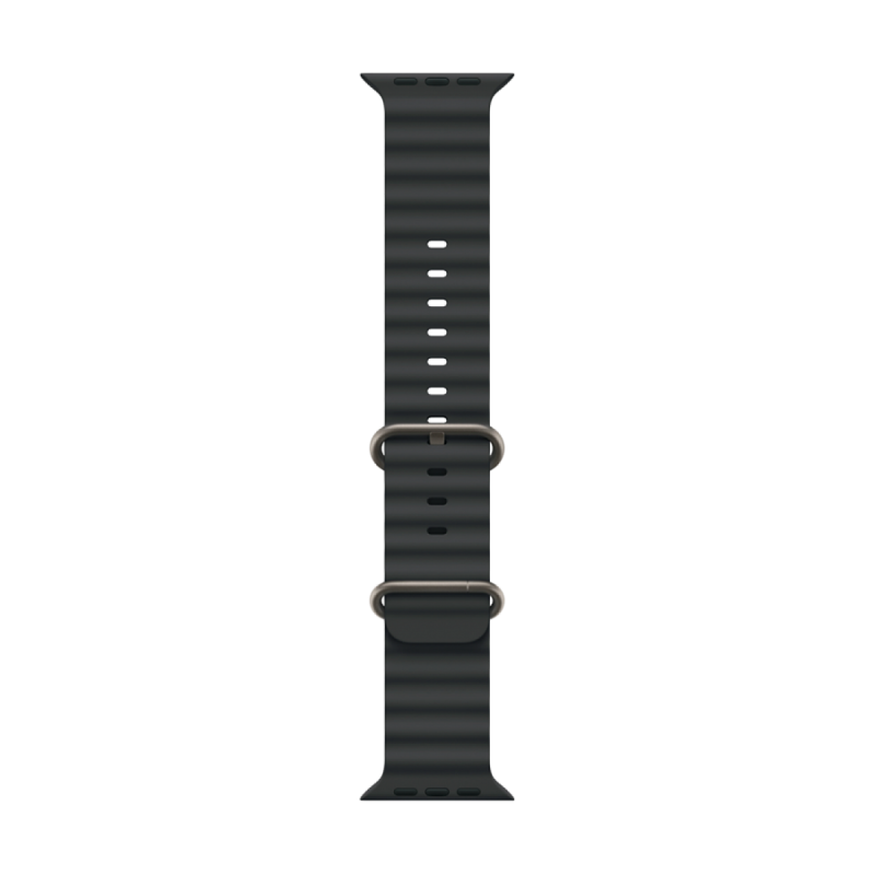 49mm Black Ocean Band - Natural Titanium Finish - Image 3