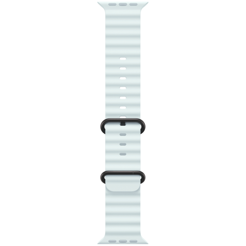 49mm Ice Blue Ocean Band - Black Titanium Finish