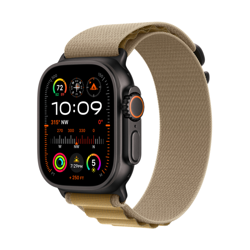 49mm Tan Alpine Loop - Large - Black Titanium Finish - Image 4