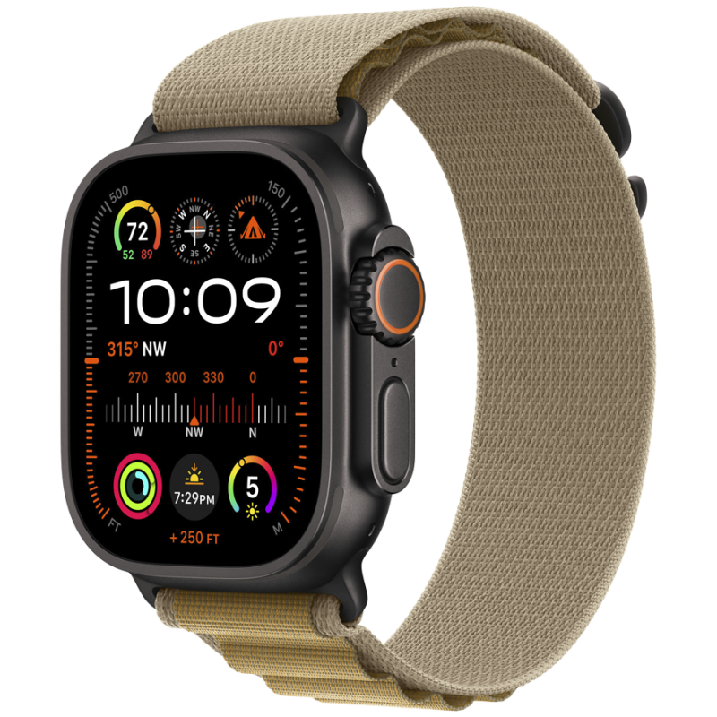 49mm Tan Alpine Loop - Large - Black Titanium Finish - Image 2