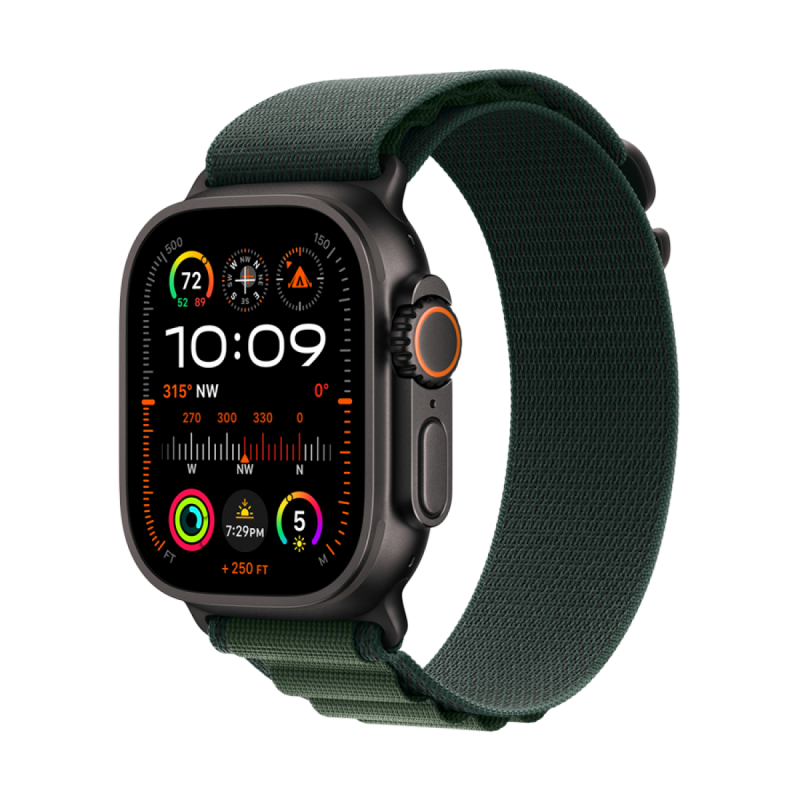49mm Dark Green Alpine Loop - Large - Black Titanium Finish - Image 4
