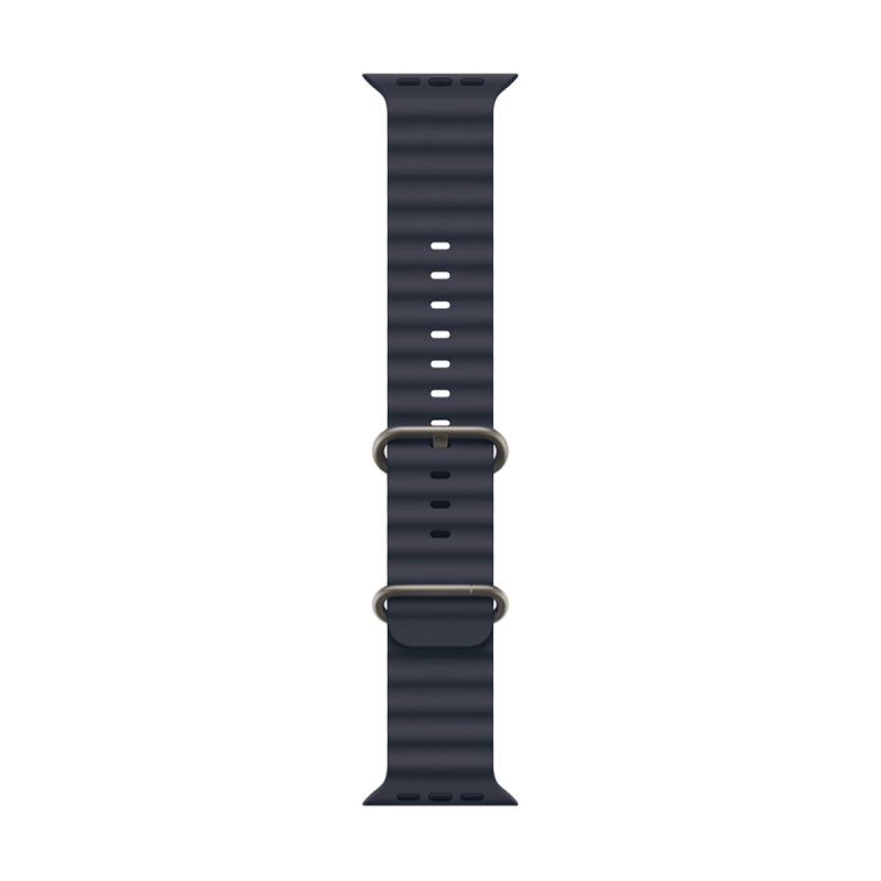 49mm Navy Ocean Band - Natural Titanium Finish - Image 3