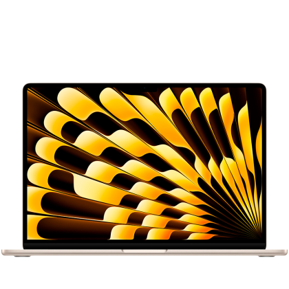 15-inch MacBook Air: Apple M4 chip with 10-core CPU and 10-core GPU, 24GB, 512GB SSD - Starlight,Model A3241