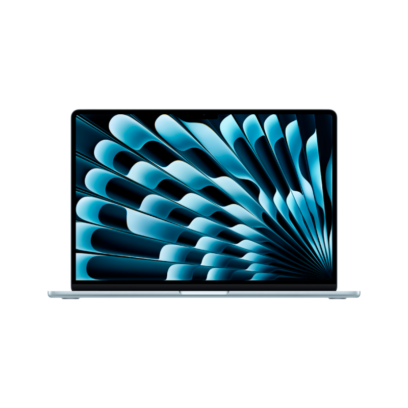 15-inch MacBook Air: Apple M4 chip with 10-core CPU and 10-core GPU, 24GB, 512GB SSD - Sky Blue,Model A3241 - Image 3