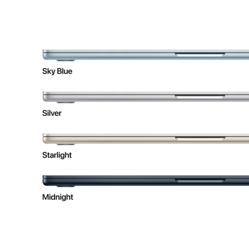 15-inch MacBook Air: Apple M4 chip with 10-core CPU and 10-core GPU, 16GB, 512GB SSD - Sky Blue,Model A3241 - Image 5