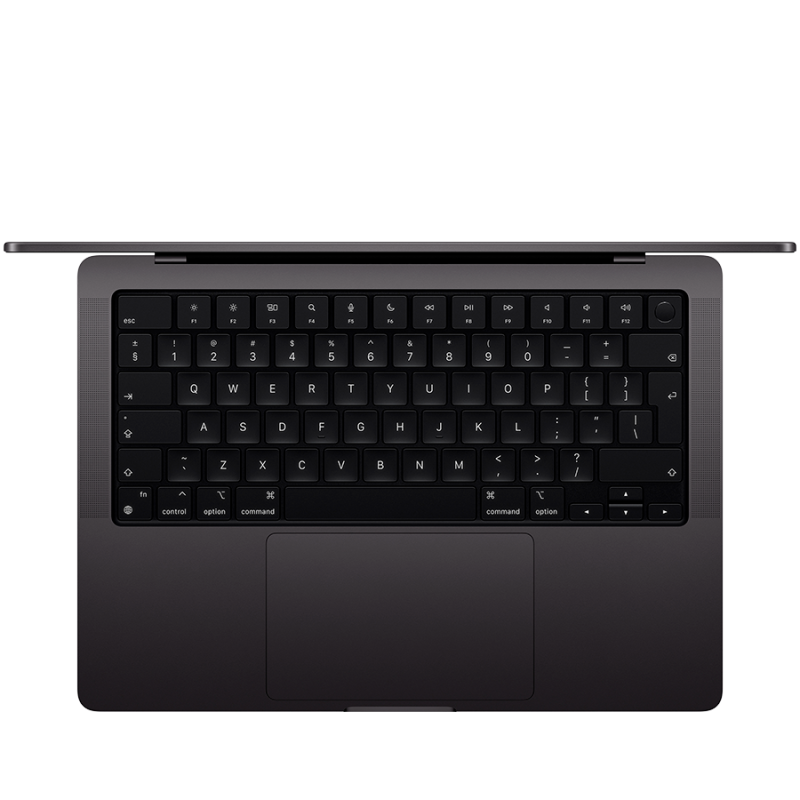 14-inch MacBook Pro: Apple M4 chip with 10‑core CPU and 10‑core GPU, 16GB, 512GB SSD - Space Black,Model A3112 - Image 2