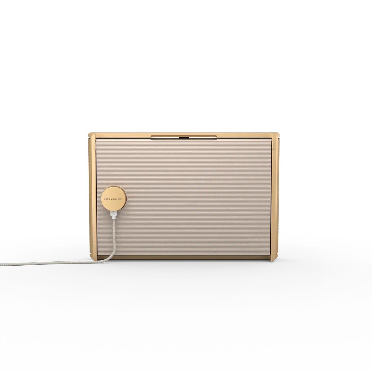 Beosound Level Speaker Gold Tone Alu (Cover Light Oak) - Image 4