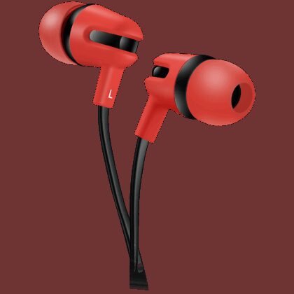 CANYON headphones SEP-4 Mic Flat 1.2m Red