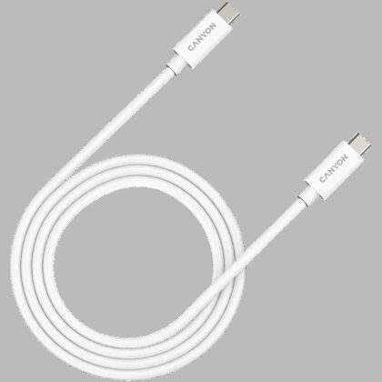 CANYON UC-44, cable, U4-CC-5A1M-E, USB4 TYPE-C to TYPE-C cable assembly 40G 1m 5A 240W(ERP) with E-MARK, CE, ROHS, white