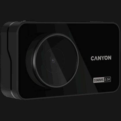 CANYON car recorder DVR25GPS WQHD 2.5K 1440p Wi-Fi GPS Black
