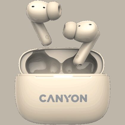 CANYON headset OnGo TWS-10 ANC+ENC Beige