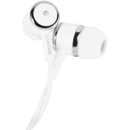 CANYON headphones EPM-01 Mic 1.2m White