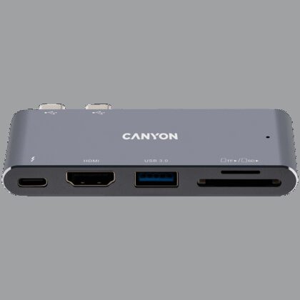 CANYON hub DS-5 5in1 Thunderbolt 3 4k Space Grey