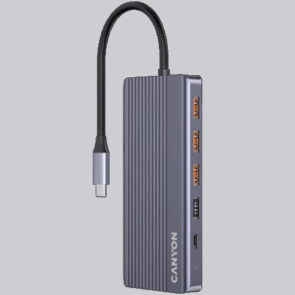 CANYON hub DS-16 13in1 4k USB-C Grey