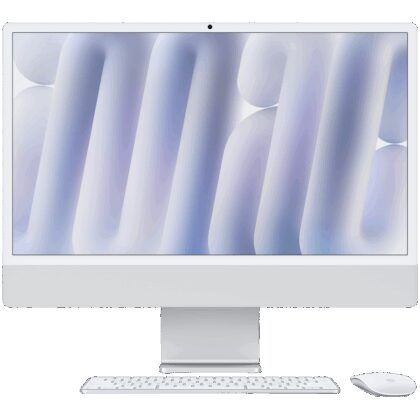 24-inch iMac with Retina 4.5K display, Nano-texture glass: Apple M4 chip with 10‑core CPU and 10‑core GPU, 256GB SSD, 16GB - Silver,Model A3137