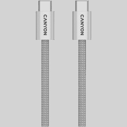 CANYON cable OnWire 60MG C-C 60W Magnet Braided 1m Light Grey
