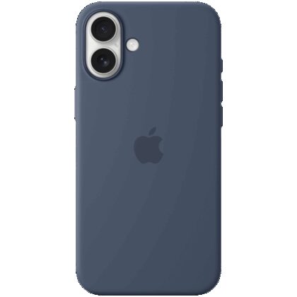 iPhone 16 Plus Silicone Case with MagSafe - Denim,Model A3314