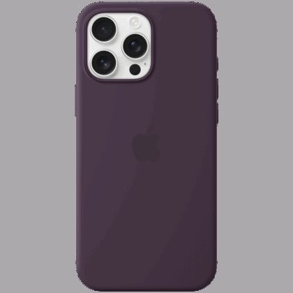 iPhone 16 Pro Max Silicone Case with MagSafe - Plum,Model A3316
