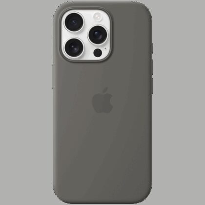 iPhone 16 Pro Silicone Case with MagSafe - Stone Gray,Model A3315