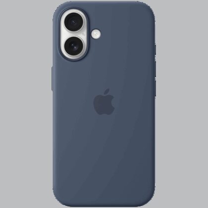 iPhone 16 Silicone Case with MagSafe - Denim,Model A3313