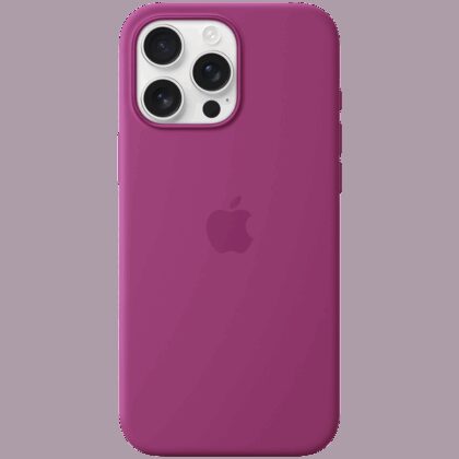iPhone 16 Pro Max Silicone Case with MagSafe - Fuchsia,Model A3316