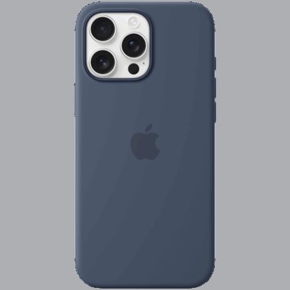 iPhone 16 Pro Max Silicone Case with MagSafe - Denim,Model A3316