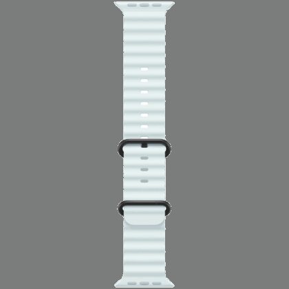 49mm Ice Blue Ocean Band - Black Titanium Finish