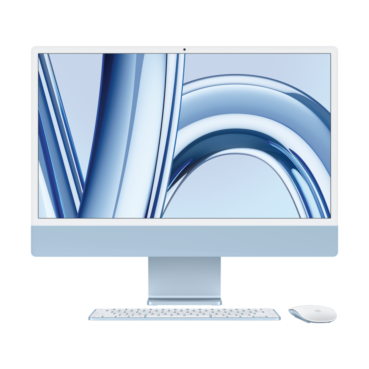 24-inch iMac with Retina 4.5K display: Apple M3 chip with 8‑core CPU and 8‑core GPU, 256GB SSD - Blue,Model A2874 - Image 4