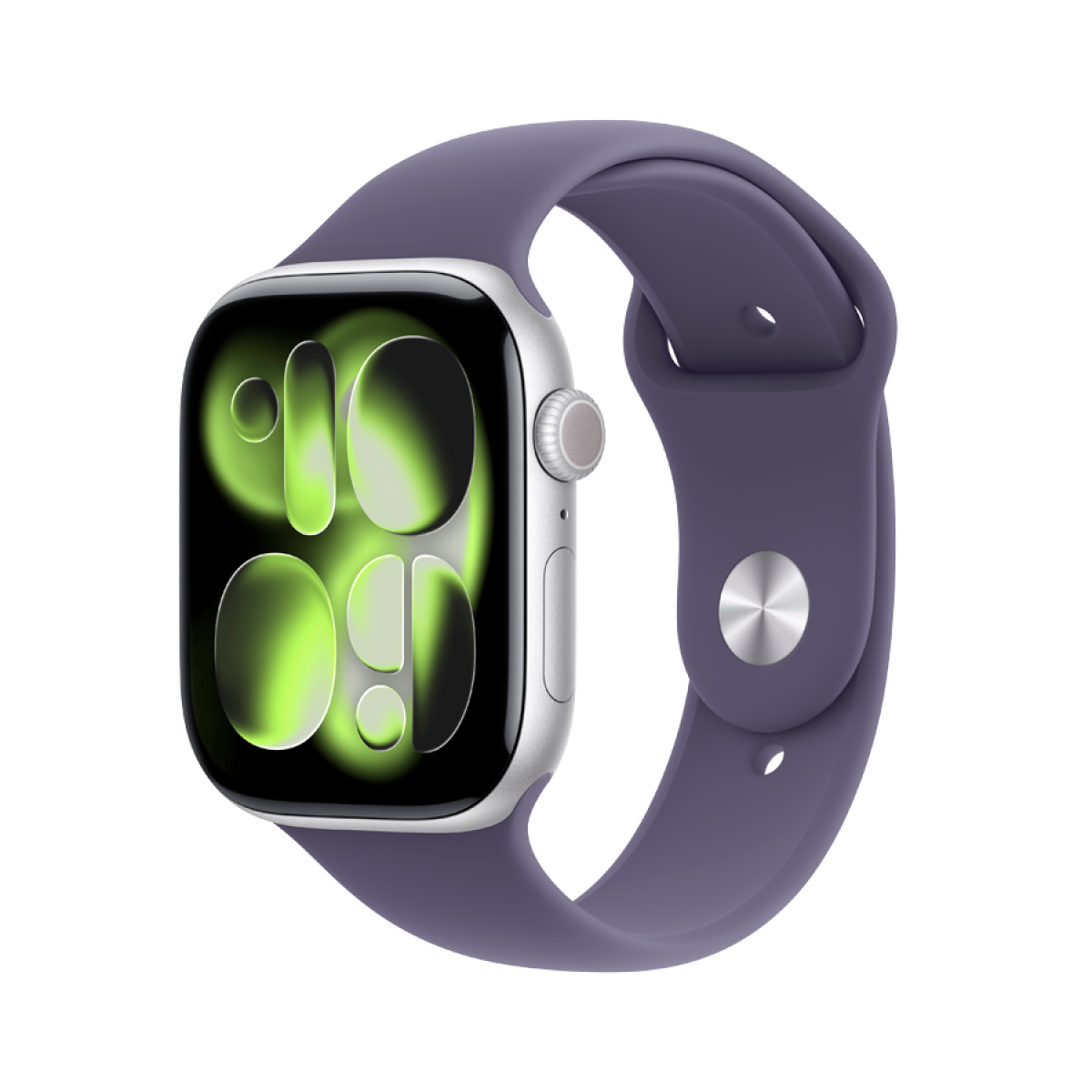 Apple Watch Series 11 GPS 46mm Silver Aluminium Case with Purple Fog Sport Band - M/L,Model A3333 - Image 5