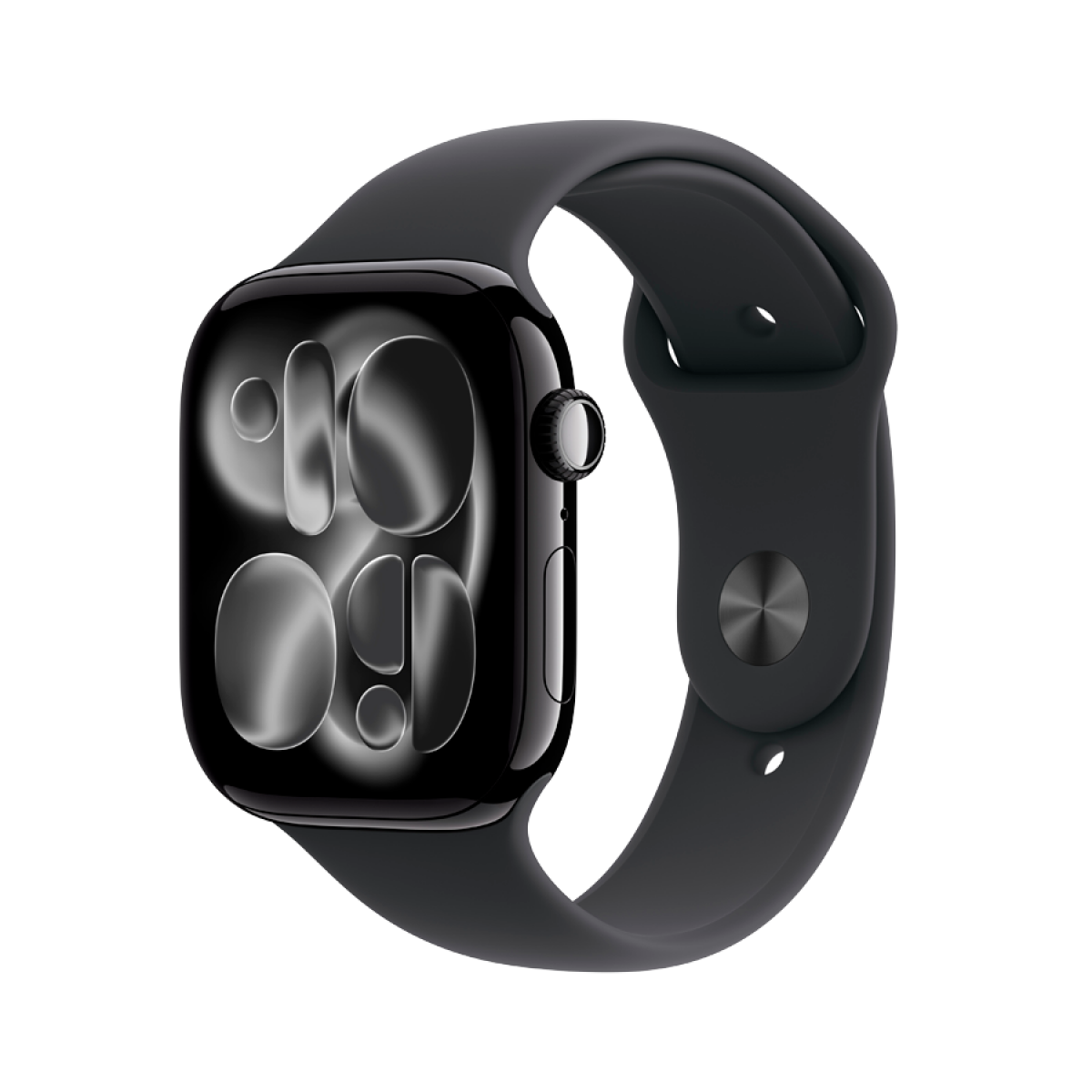 Apple Watch Series 11 GPS + Cellular 46mm Jet Black Aluminium Case with Black Sport Band - M/L,Model A3337 - Image 5