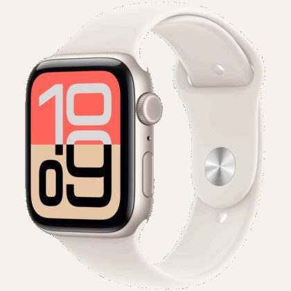 Apple Watch SE 3 GPS + Cellular 44mm Starlight Aluminium Case with Starlight Sport Band - M/L,Model A3328