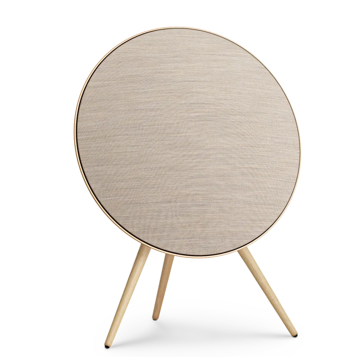 Beosound A9 5th Gen Speaker Gold Tone (Back Sand/Cover Golden/Legs White Oak)