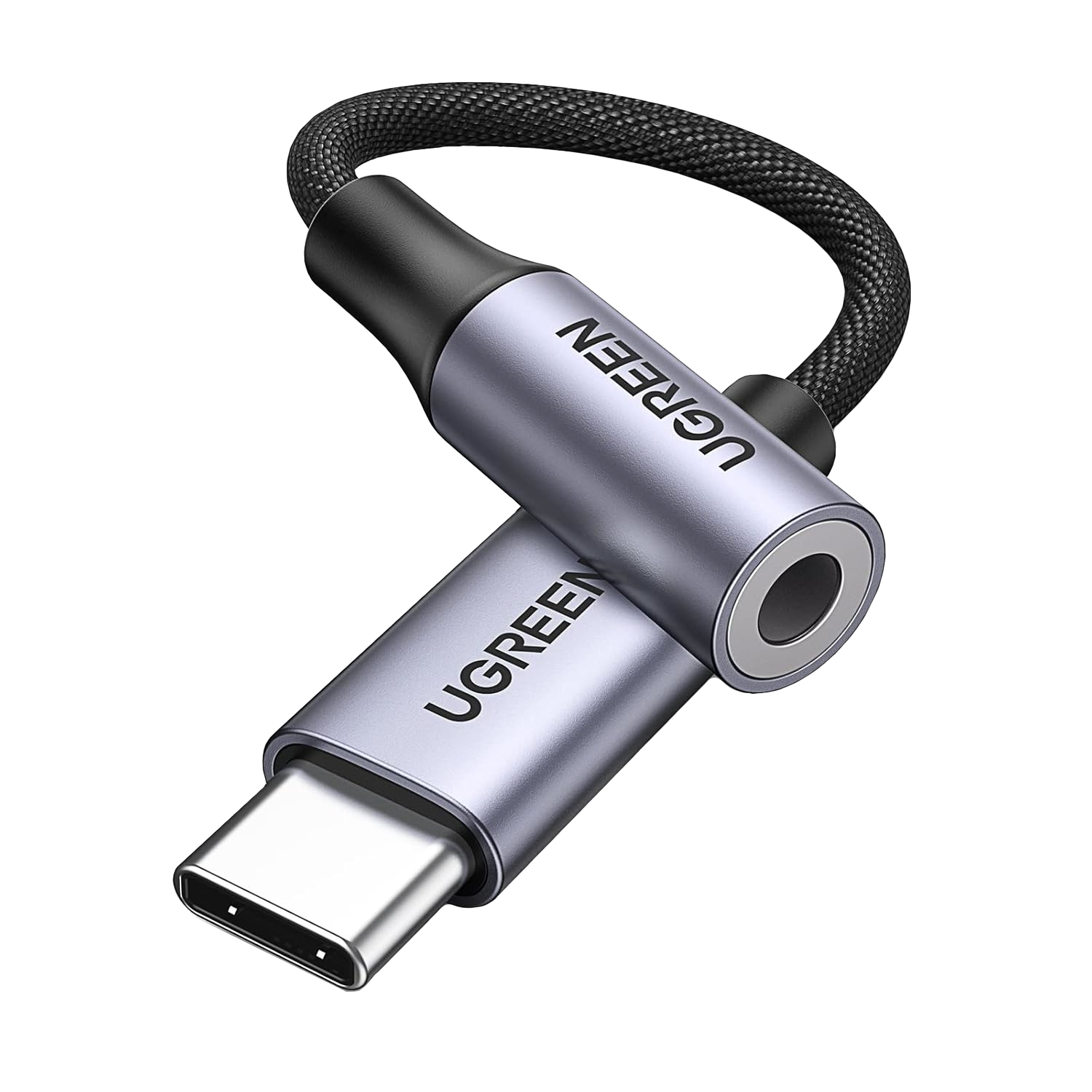 UGreen AV161 USB Type-C to 3.5mm 10cm Adapter - Image 2