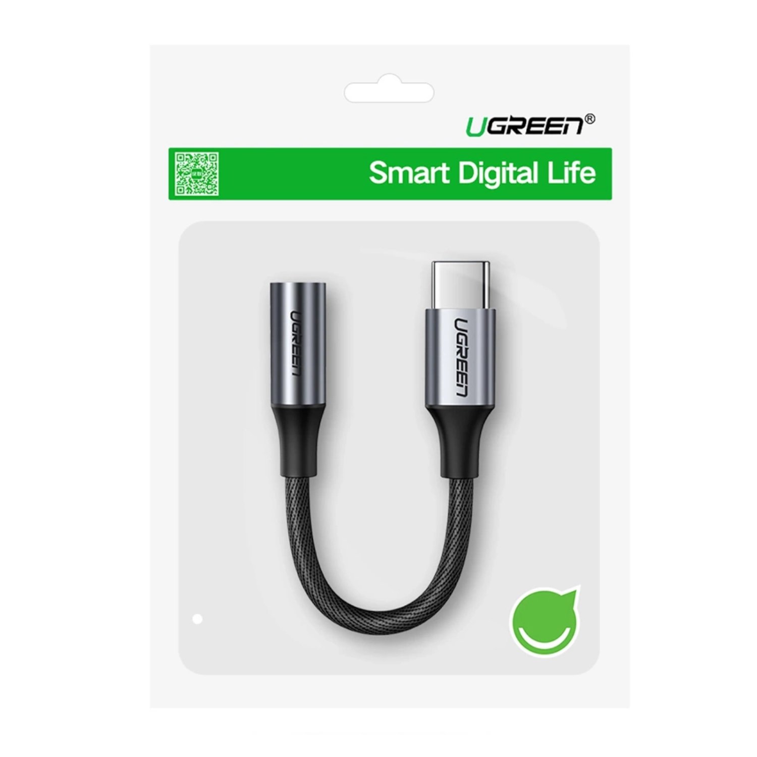 UGreen AV161 USB Type-C to 3.5mm 10cm Adapter - Image 5