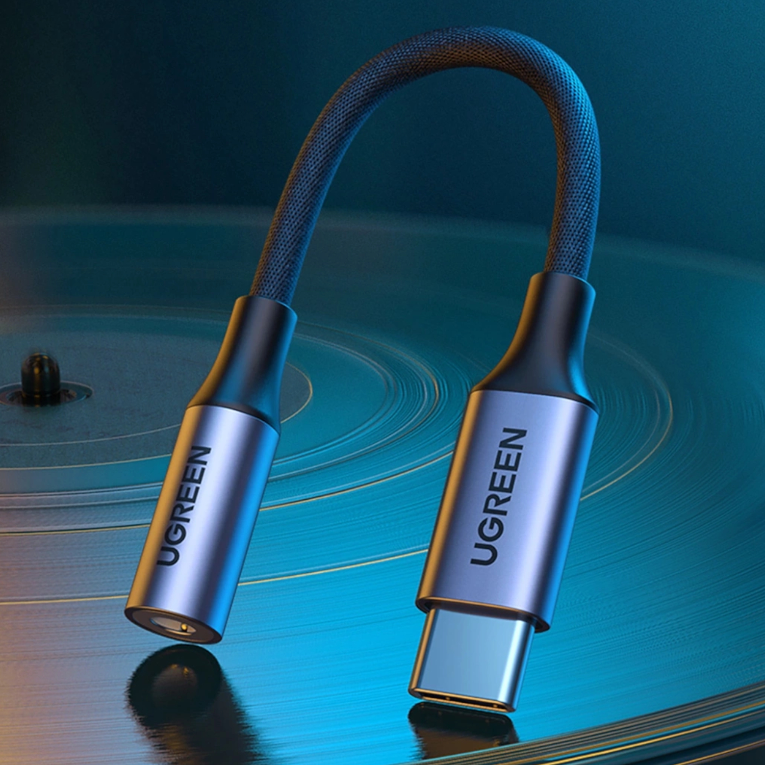 UGreen AV161 USB Type-C to 3.5mm 10cm Adapter - Image 4